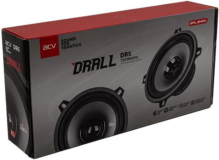 Колонки автомобильные ACV DRALL DR5 (без решетки) 130Вт 94дБ 3Ом 13см (5дюйм) (ком.:2кол.) широкополосные однополосные фото 7