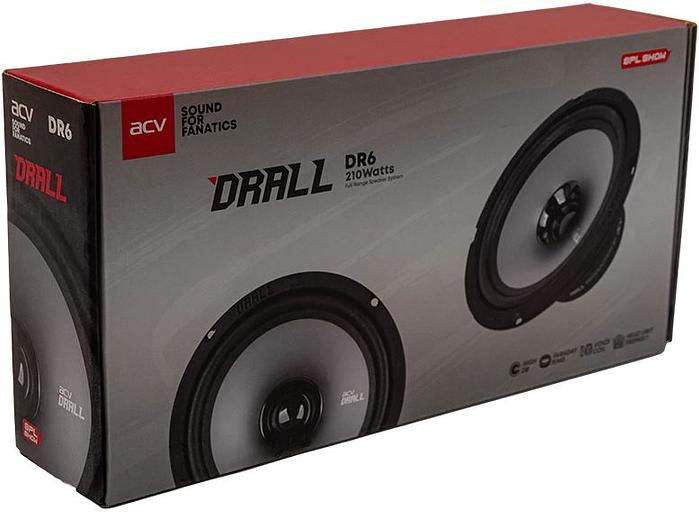 Колонки автомобильные ACV DRALL DR6 (без решетки) 210Вт 96дБ 3Ом 16см (6.5дюйм) (ком.:2кол.) широкополосные однополосные фото 7