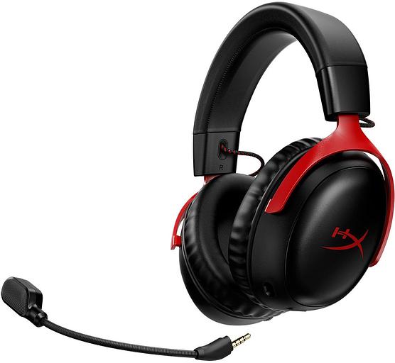 Наушники с микрофоном HyperX Cloud III черный/красный 1.2м мониторные оголовье (77Z46AA) фото 4