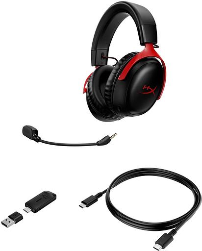 Наушники с микрофоном HyperX Cloud III черный/красный 1.2м мониторные оголовье (77Z46AA) фото 7