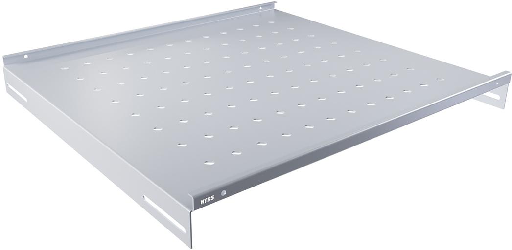 Полка стационарная NTSS NTSS-FS-H-600 1U нагр.:100кг. 19" 350мм серый (упак.:1шт) фото 1