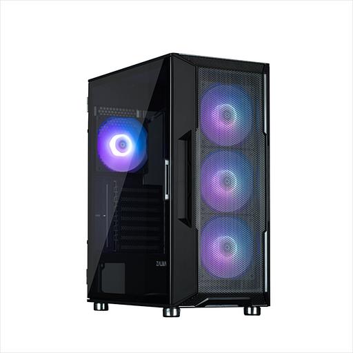 Корпус ZALMAN I3 NEO ARGB BLACK, ATX, BLACK, FRONT MESH, WINDOW, 2x3.5", 3x2.5", 1xUSB2.0, 2xUSB3.0, FRONT 3x120mm ARGB, REAR 1x120mm ARGB (i3 NEO ARGB Black) фото 1