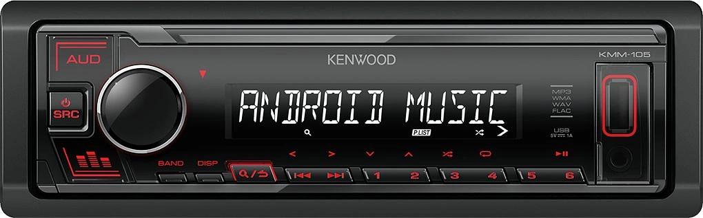 Автомагнитола Kenwood KMM-105 1DIN 4x50Вт AUX 1 фото 1