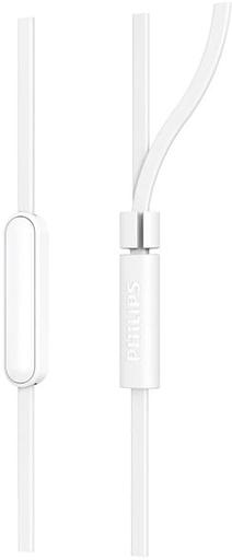 Гарнитура вкладыши Philips TAE1105WT/00 1.2м белый проводные в ушной раковине фото 3