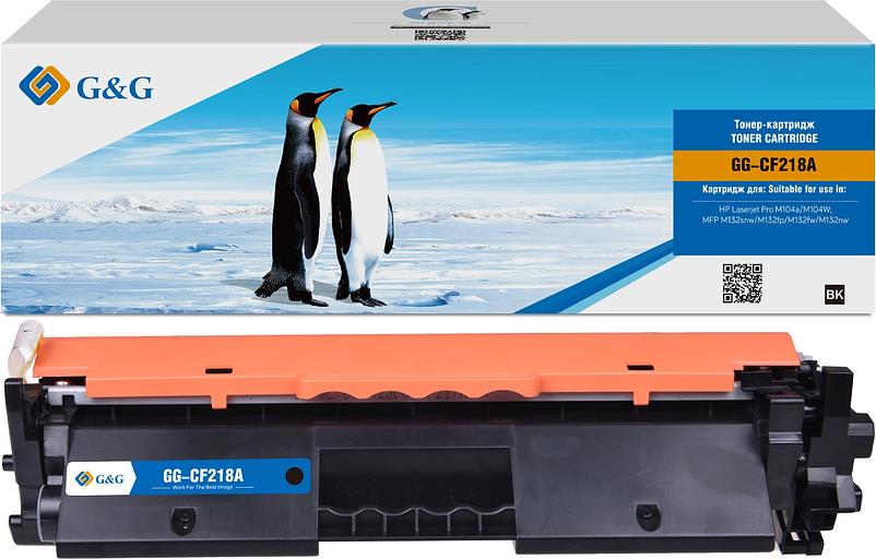 Картридж лазерный G&G GG-CF218A CF218A черный (1400стр.) для HP LJ Pro M104a/M104W/ MFP M132snw/M132fp/M132fw/M132nw фото 1