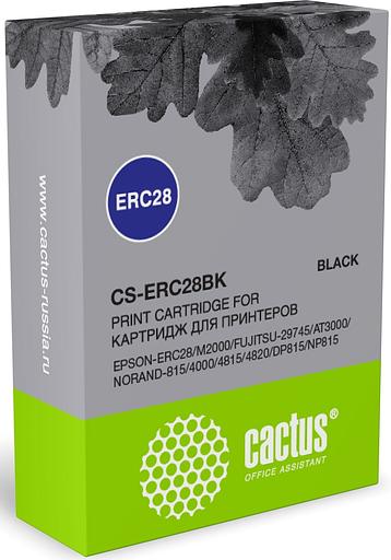 Картридж матричный Cactus CS-ERC28BK ERC28 черный для Epson ERC28/M2000/FUJITSU-29745/AT3000/NORAND-815/4000/4815/4820/DP815/NP815 фото 1