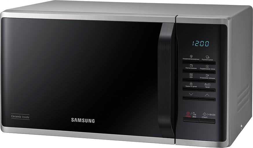 Samsung MS23K3513AS/BW Микроволновая печь, 23л, 800Вт, серебристый фото 3