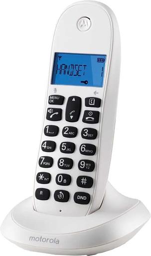 Р/Телефон Dect Motorola C1001СB+ белый фото 1