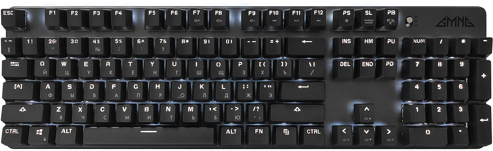 Клавиатура GMNG GG-KB785XW механическая черный/серый USB беспроводная BT/Radio Multimedia for gamer Touch LED (1901105) фото 1