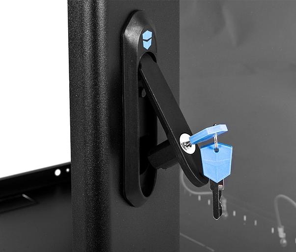 ЦМО Шкаф телекоммуникационный настенный 12U (600? 650) дверь стекло, цвет черный (ШРН-12.650-9005) фото 4