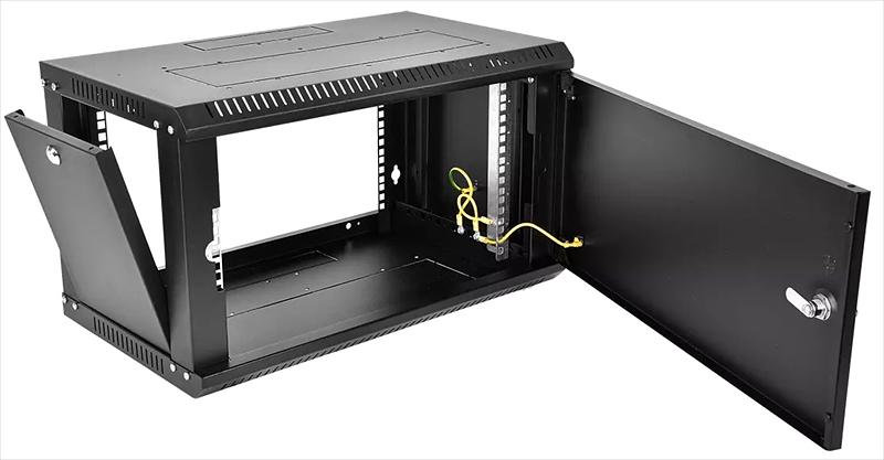 ЦМО Шкаф телекоммуникационный настенный разборный ЭКОНОМ 6U (600? 520) дверь металл, цвет черный (ШРН-Э-6.500.1-9005) фото 2