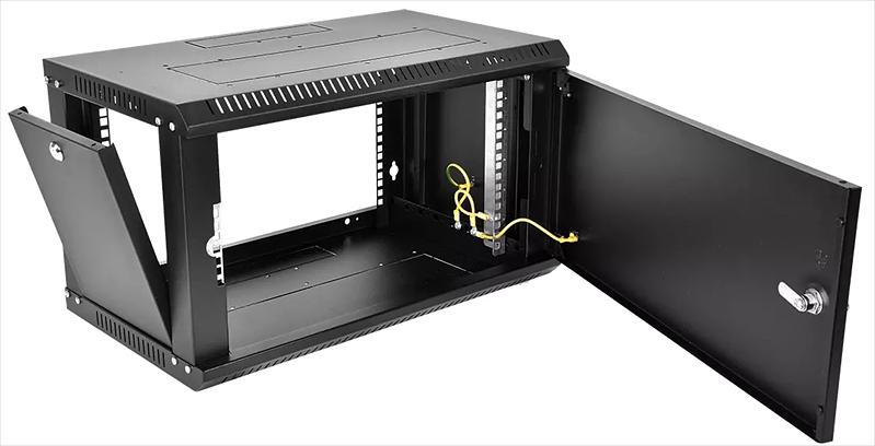 ЦМО Шкаф телекоммуникационный настенный разборный ЭКОНОМ 9U (600? 520) дверь металл, цвет черный (ШРН-Э-9.500.1-9005) фото 2