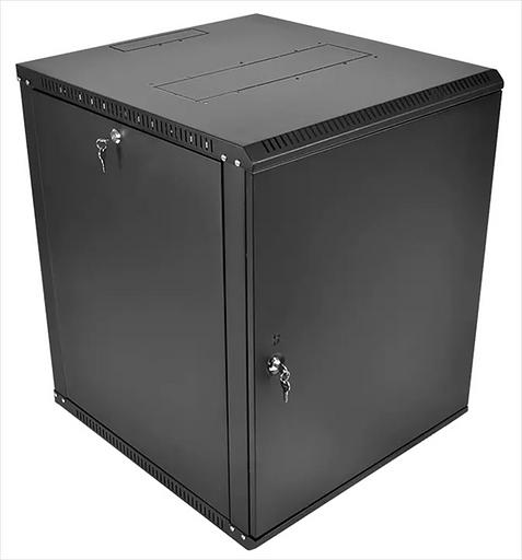ЦМО Шкаф телекоммуникационный настенный разборный ЭКОНОМ 12U (600? 350) дверь металл, цвет черный (ШРН-Э-12.350.1-9005) фото 2