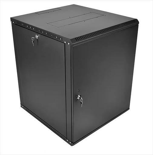 ЦМО Шкаф телекоммуникационный настенный разборный ЭКОНОМ 15U (600? 650) дверь металл, цвет ченрый (ШРН-Э-15.650.1-9005) фото 4