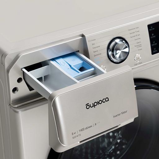 Стиральная машина Бирюса WM-SL814/15 B класс: A+++ загр.фронтальная макс.:8кг серебристый фото 6