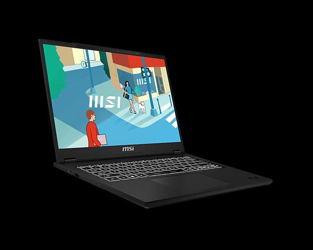 Ноутбук Modern 14H Core i5-13420H 14” 16:10 FHD+ (1920x1200),60Hz IPS DDR4 16GB*1 Iris Xe Graphics 512GB SSD 3cell (53.8Whr) 1.6kg Single backlight (White) DOS,1y Black KB Eng/Rus (9S7-14L112-088) фото 2