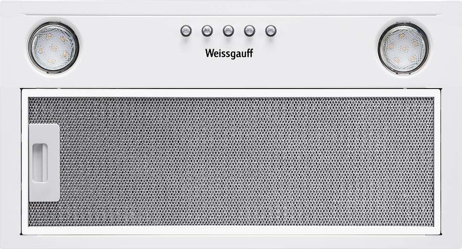 Вытяжка встраиваемая Weissgauff Alpha 45 PB WH белый управление: кнопочное (1 мотор) фото 3