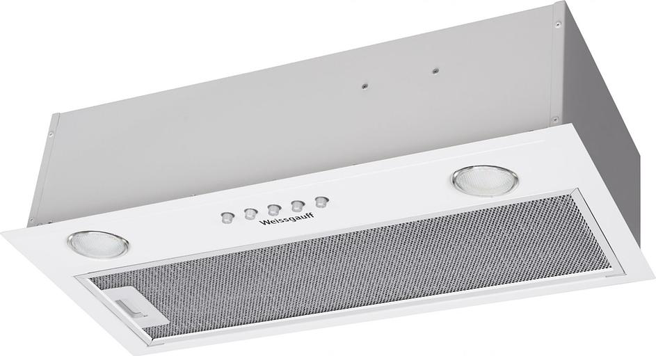 Вытяжка встраиваемая Weissgauff Alpha 45 PB WH белый управление: кнопочное (1 мотор) фото 4
