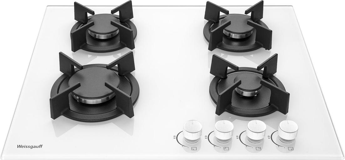 Газовая варочная поверхность Weissgauff HG 640 WG белый фото 2