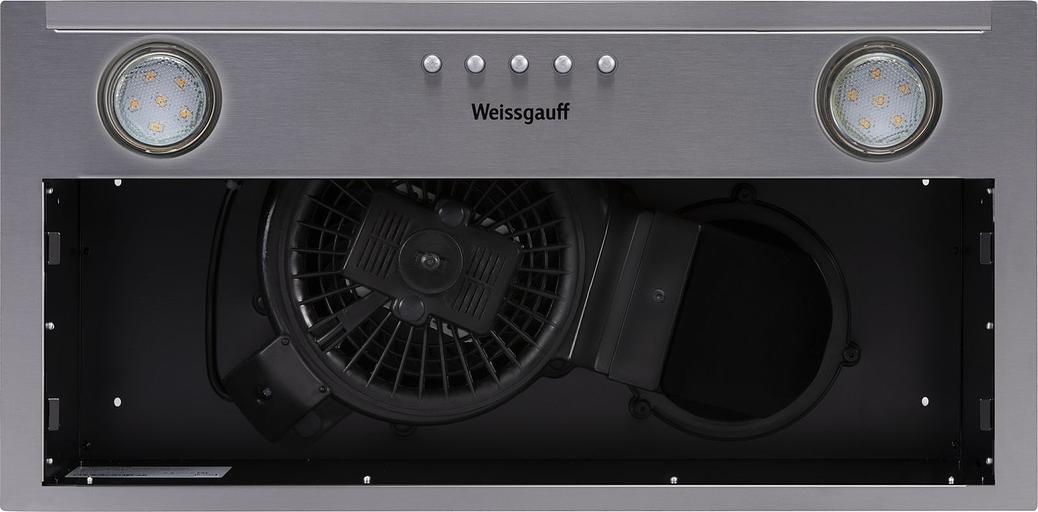 Вытяжка встраиваемая Weissgauff Alpha 50 PB IX нержавеющая сталь управление: кнопочное (1 мотор) фото 2