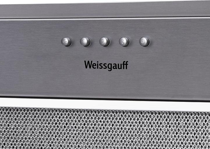 Вытяжка встраиваемая Weissgauff Alpha 50 PB IX нержавеющая сталь управление: кнопочное (1 мотор) фото 5