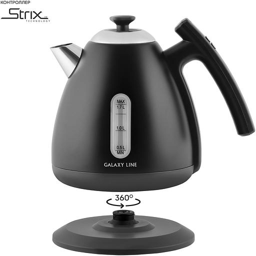 Чайник электрический Galaxy Line GL 0343 1.7л. 2200Вт черный фото 5