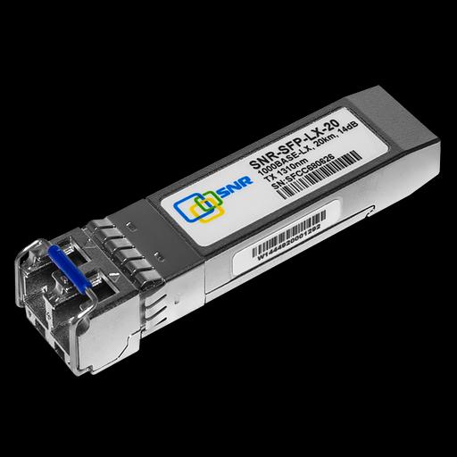 Модуль SFP SNR SNR-SFP-LX-20-I SFP оптический, дальность до 20км (14dB), 1310нм, индустриальный фото 3