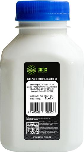 Тонер Cactus CS-TSG1-85 черный флакон 85гр. для принтера Samsung ML1610/SCX4100/4200 Ricoh Aficio SP100-SP4500 фото 1