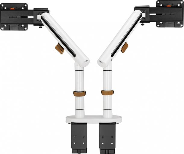 Кронштейн для мониторов Ultramounts UM727W белый 17"-32" макс.9кг крепление к столешнице поворот и наклон фото 5