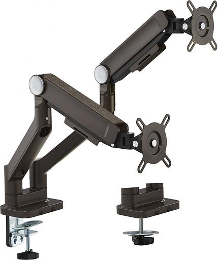 Кронштейн для мониторов Ultramounts UM733BR черный/коричневый 17"-32" макс.8кг крепление к столешнице поворот и наклон фото 5