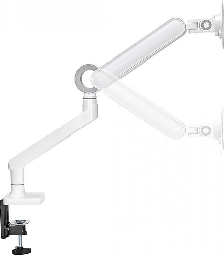 Кронштейн для мониторов Ultramounts UM719W белый 17"-35" макс.10.5кг крепление к столешнице поворот и наклон фото 2