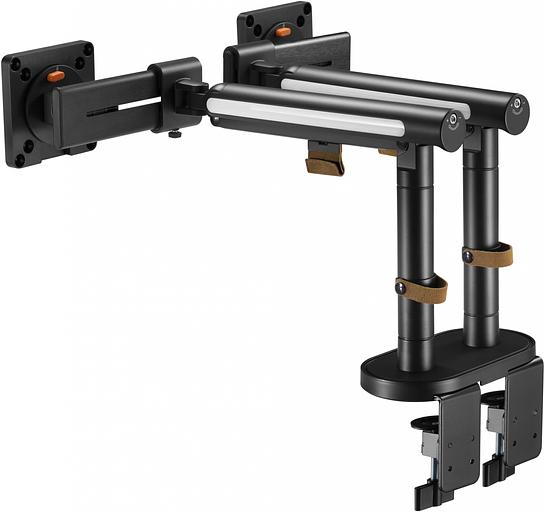 Кронштейн для мониторов Ultramounts UM727B черный 17"-32" макс.9кг крепление к столешнице поворот и наклон фото 3