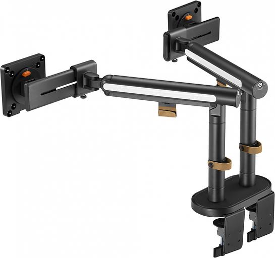 Кронштейн для мониторов Ultramounts UM727B черный 17"-32" макс.9кг крепление к столешнице поворот и наклон фото 4