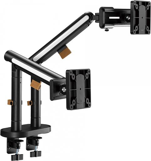 Кронштейн для мониторов Ultramounts UM727B черный 17"-32" макс.9кг крепление к столешнице поворот и наклон фото 5