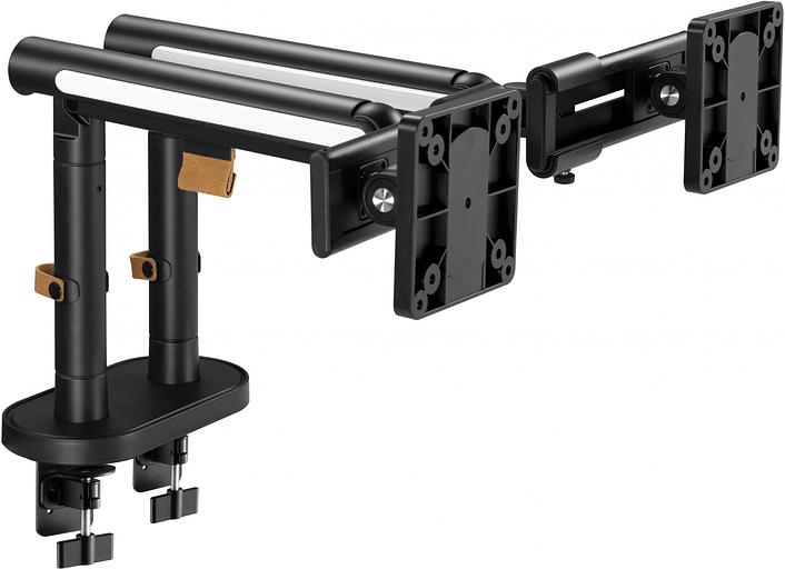 Кронштейн для мониторов Ultramounts UM727B черный 17"-32" макс.9кг крепление к столешнице поворот и наклон фото 6