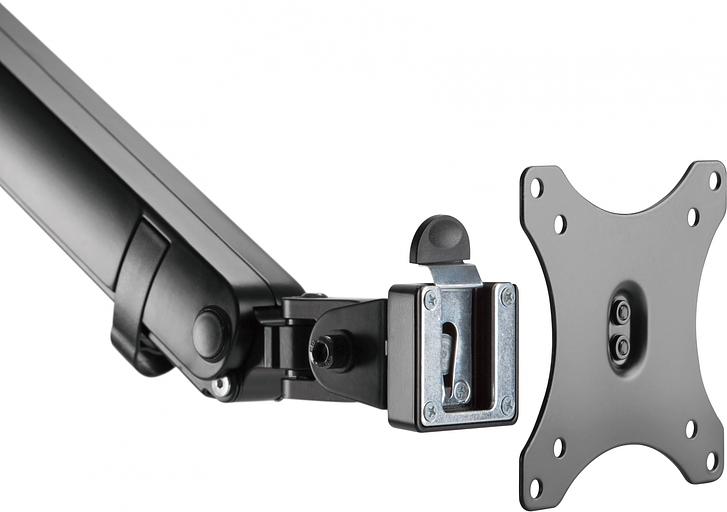 Кронштейн для мониторов Ultramounts UM709 черный 17"-32" макс.8кг крепление к столешнице поворот и наклон фото 9