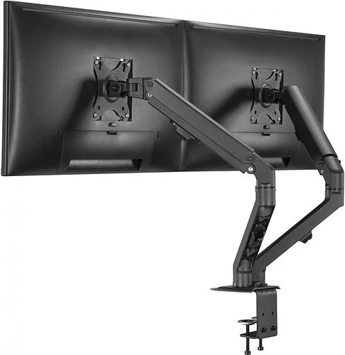 Кронштейн для мониторов Ultramounts UM729 черный 17"-27" макс.7кг крепление к столешнице поворот и наклон фото 3