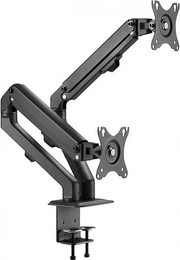 Кронштейн для мониторов Ultramounts UM729 черный 17"-27" макс.7кг крепление к столешнице поворот и наклон фото 7