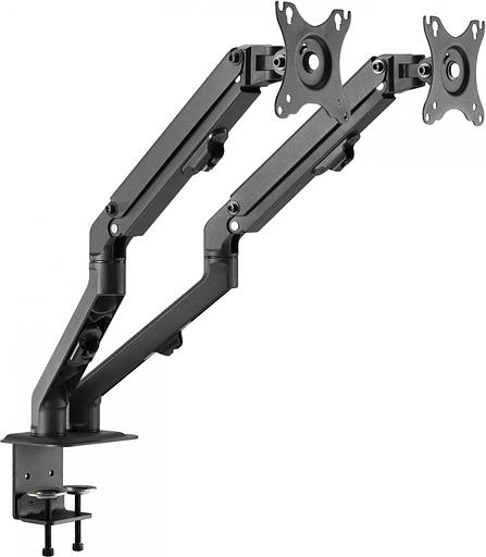 Кронштейн для мониторов Ultramounts UM729 черный 17"-27" макс.7кг крепление к столешнице поворот и наклон фото 8