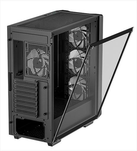 Корпус Deepcool CC560 ARGB V2 без БП, боковое окно (закаленное стекло), 3x120мм ARGB LED вентилятор спереди и 1x120мм ARGB LED вентилятор сзади, черный, ATX (CC560 ARGB V2) фото 2