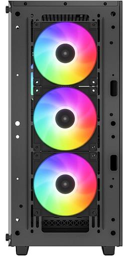 Корпус Deepcool CC560 ARGB V2 без БП, боковое окно (закаленное стекло), 3x120мм ARGB LED вентилятор спереди и 1x120мм ARGB LED вентилятор сзади, черный, ATX (CC560 ARGB V2) фото 3