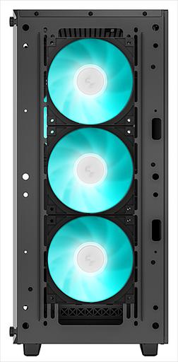 Корпус Deepcool CC560 V2 без БП, боковое окно (закаленное стекло), 3x120мм LED вентилятор спереди и 1x120мм LED вентилятор сзади, черный, ATX (CC560 V2) фото 2