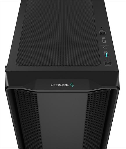 Корпус Deepcool CC560 V2 без БП, боковое окно (закаленное стекло), 3x120мм LED вентилятор спереди и 1x120мм LED вентилятор сзади, черный, ATX (CC560 V2) фото 3