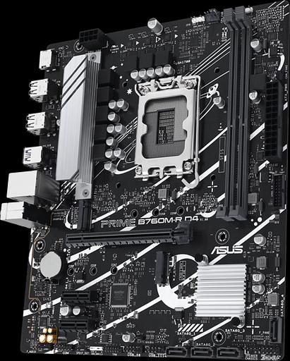 Материнская плата ASUS PRIME B760M-R D4, LGA1700, B760, 2*DDR4, HDMI, 4xSATA3 + RAID, M2, Audio, Gb LAN, USB 3.2, USB 2.0, mATX; 90MB1HA0-M0EAY0 (PRIME B760M-R D4) фото 3