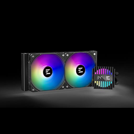 Система водяного охлаждения Zalman CPU Liquid Cooler 240mm, ARGB, black (ALPHA2 A24 Black) фото 1
