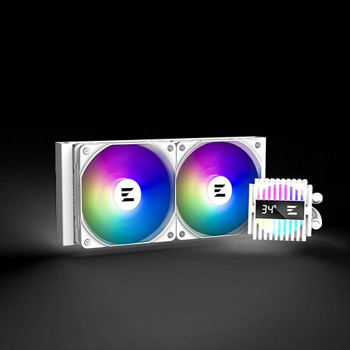 Система водяного охлаждения Zalman CPU Liquid Cooler 240mm, ARGB, white (ALPHA2 A24 White) фото 1
