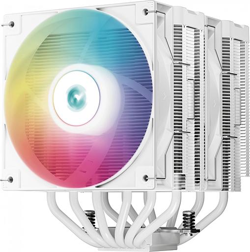 Кулер для процессора DEEPCOOL AG620 DIGITAL WH ARGB LGA1700/1200/115X/AM5/AM4 (8шт/кор, TDP 260W, PWM, DUAL Fan 120mm, 6 тепл. трубок, белый) RET (AG620 DIGITAL WH ARGB) фото 2