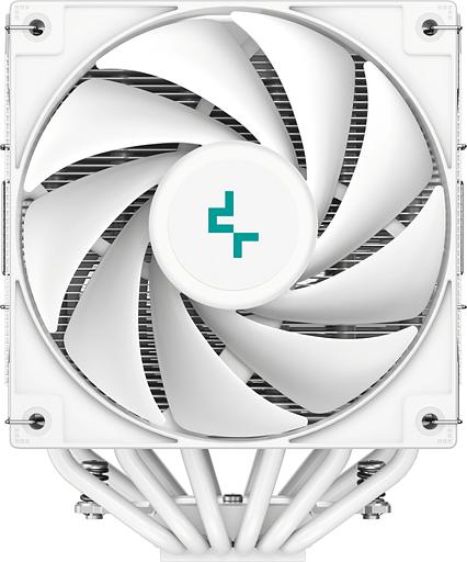 Кулер для процессора DEEPCOOL AG620 DIGITAL WH ARGB LGA1700/1200/115X/AM5/AM4 (8шт/кор, TDP 260W, PWM, DUAL Fan 120mm, 6 тепл. трубок, белый) RET (AG620 DIGITAL WH ARGB) фото 4