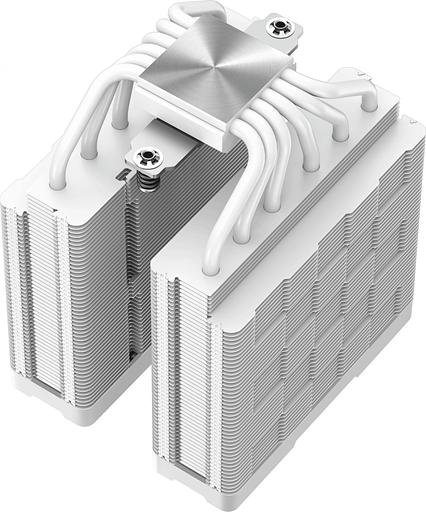 Кулер для процессора DEEPCOOL AG620 DIGITAL WH ARGB LGA1700/1200/115X/AM5/AM4 (8шт/кор, TDP 260W, PWM, DUAL Fan 120mm, 6 тепл. трубок, белый) RET (AG620 DIGITAL WH ARGB) фото 6