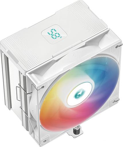 Кулер для процессора DEEPCOOL AG500 DIGITAL WH ARGB LGA1700/1200/115X/AM5/AM4 (9шт/кор, TDP 240W, PWM, ARGB Fan 120mm, 5 тепл. трубок, белый) RET (AG500 DIGITAL WH ARGB) фото 3
